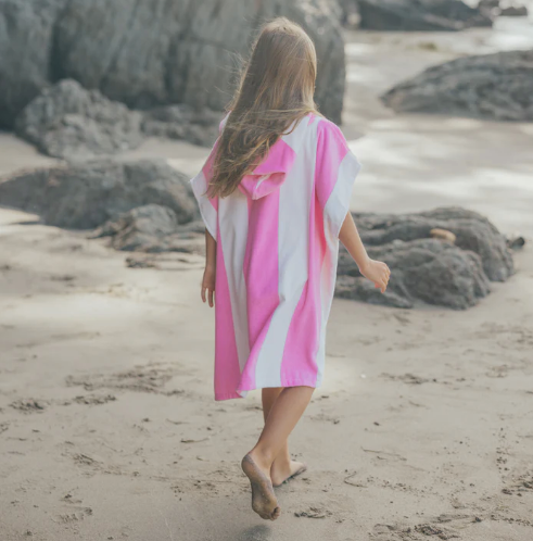 Crywolf Hooded Towel - Candy Stripe