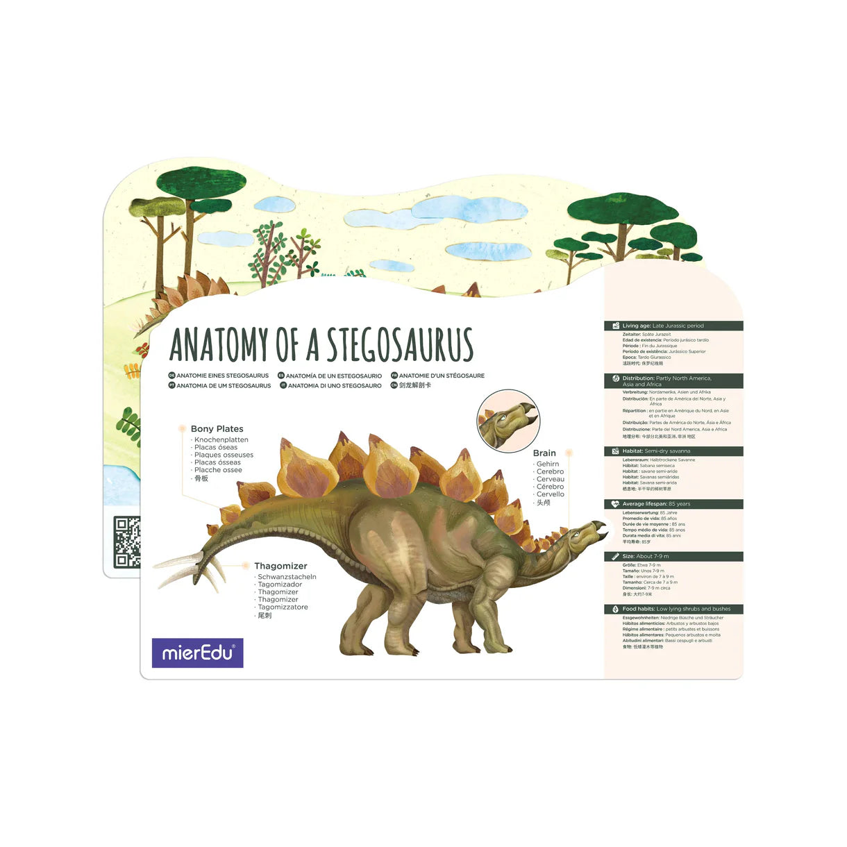 Mieredu Adjustable 3D Puzzle - Stegosaurus
