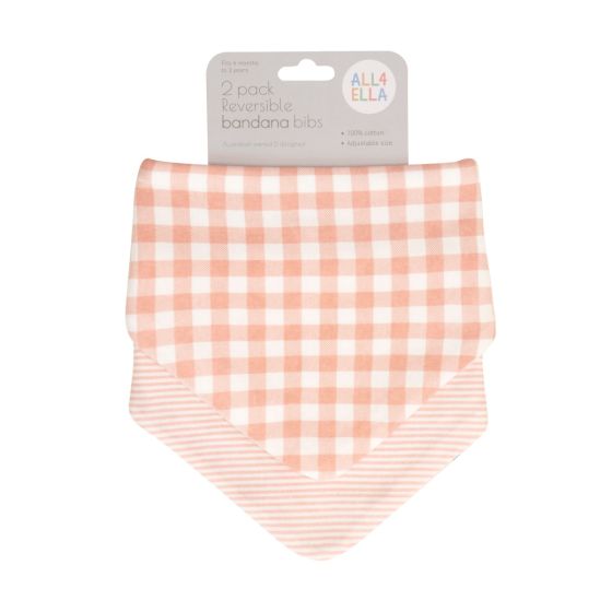 All 4 Ella - Bandana Bib- 2 pack
