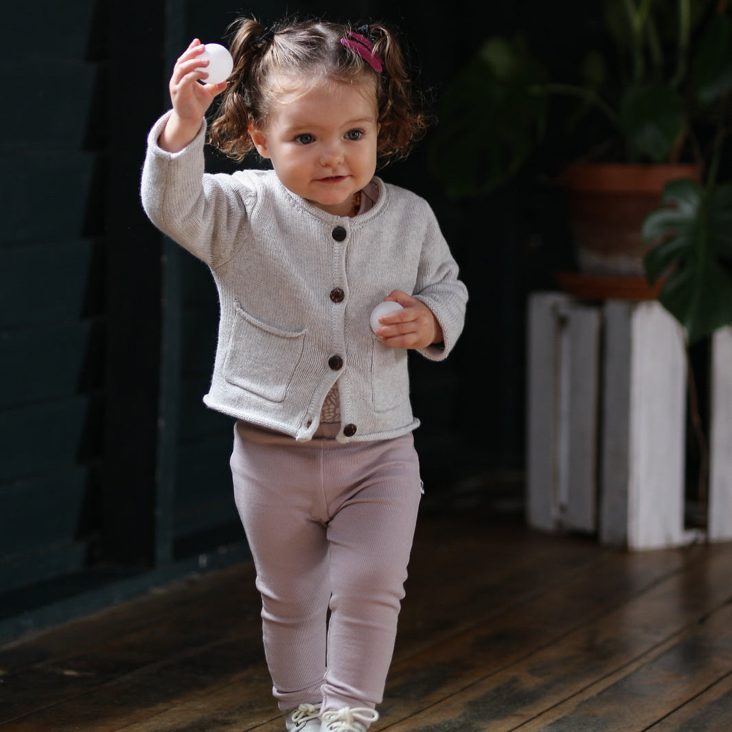 Burrow & Be Rib Leggings - Lavender