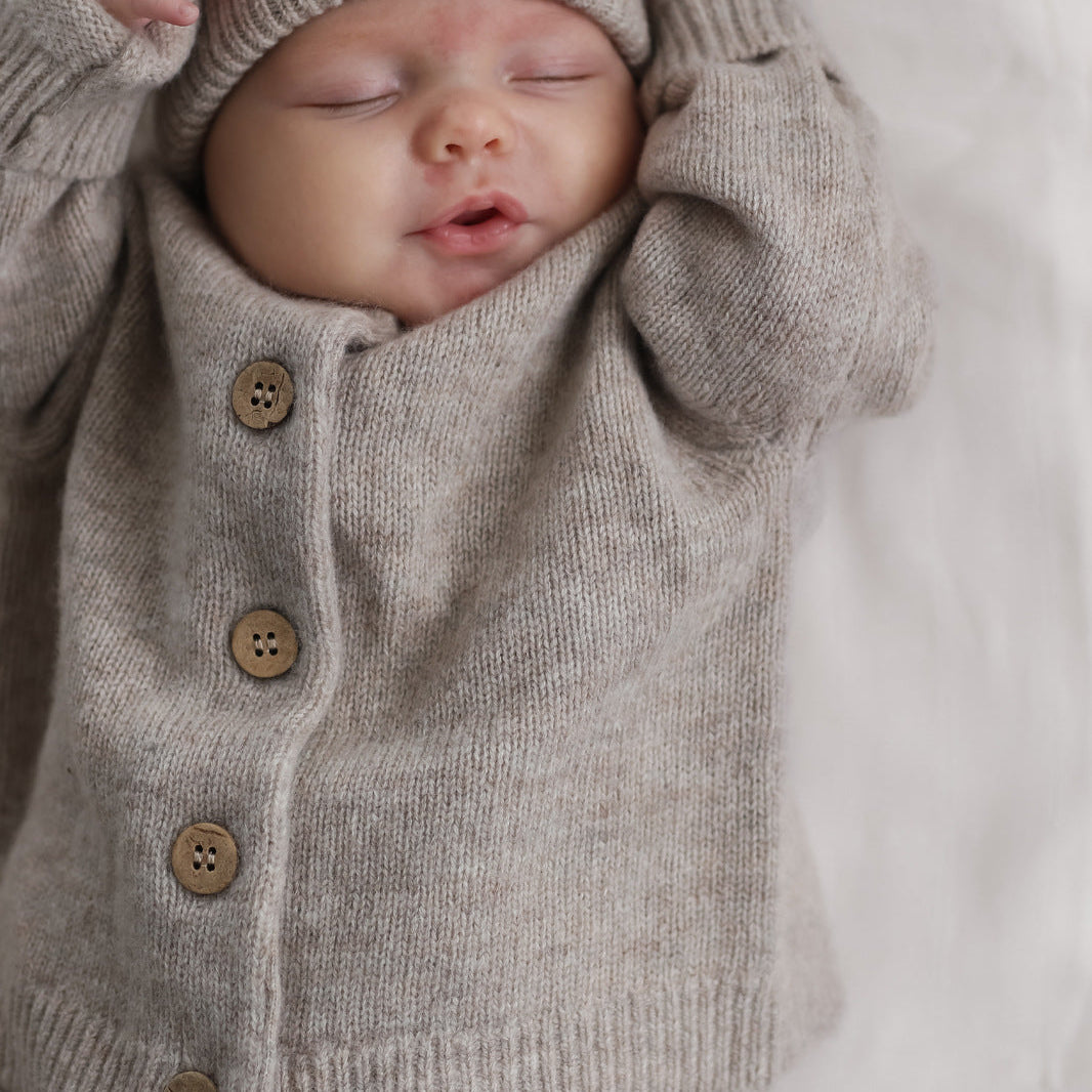 Burrow & Be Oakley Wool Knit Cardigan