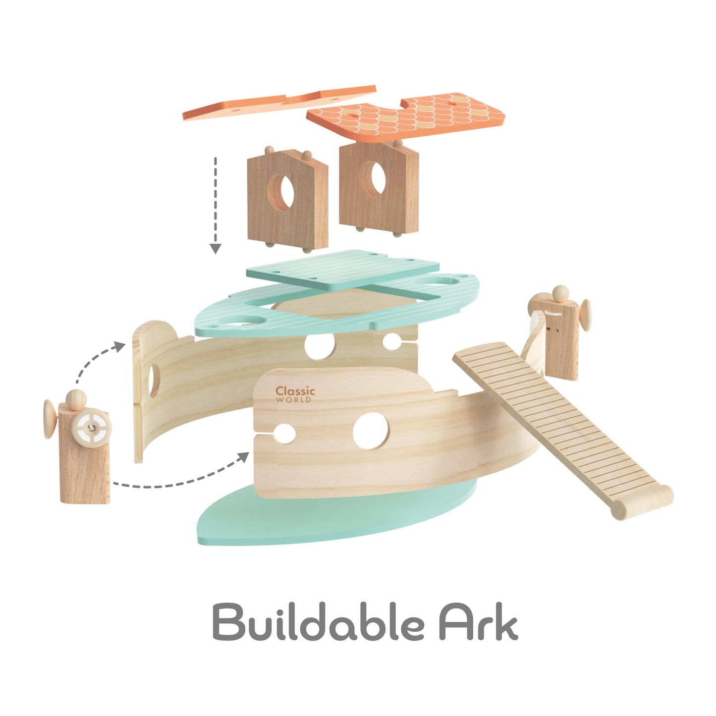Classic World Wooden Noah's Ark