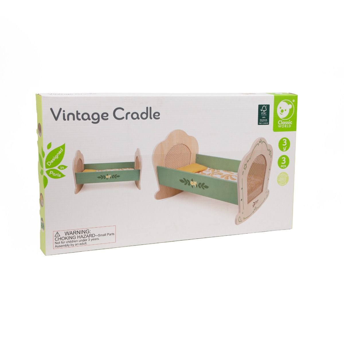 Classic World Wooden Vintage Cradle