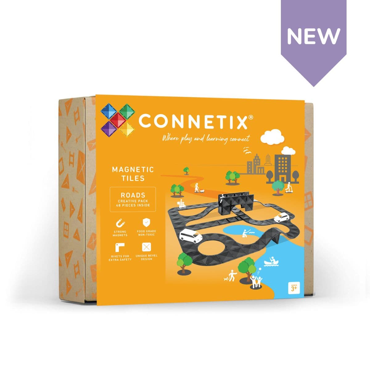 Connetix Roads Pack 48 pieces