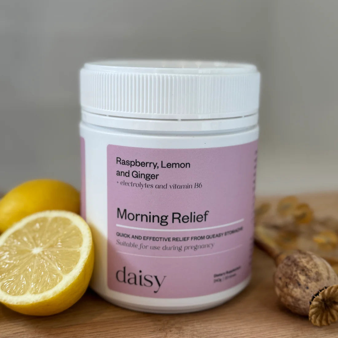 Daisy Morning Sickness Relief - Raspberry, Lemon & Ginger