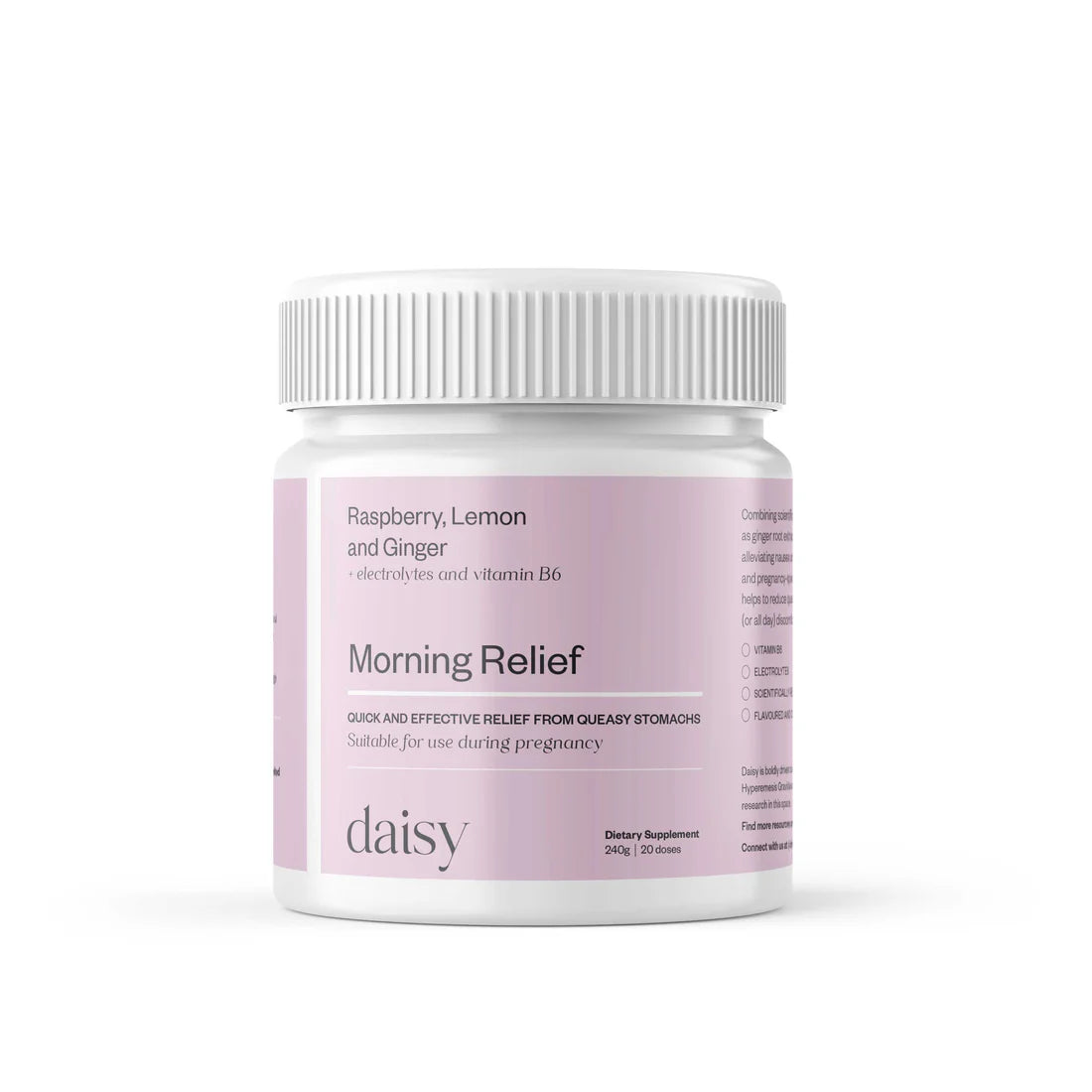 Daisy Morning Sickness Relief - Raspberry, Lemon & Ginger