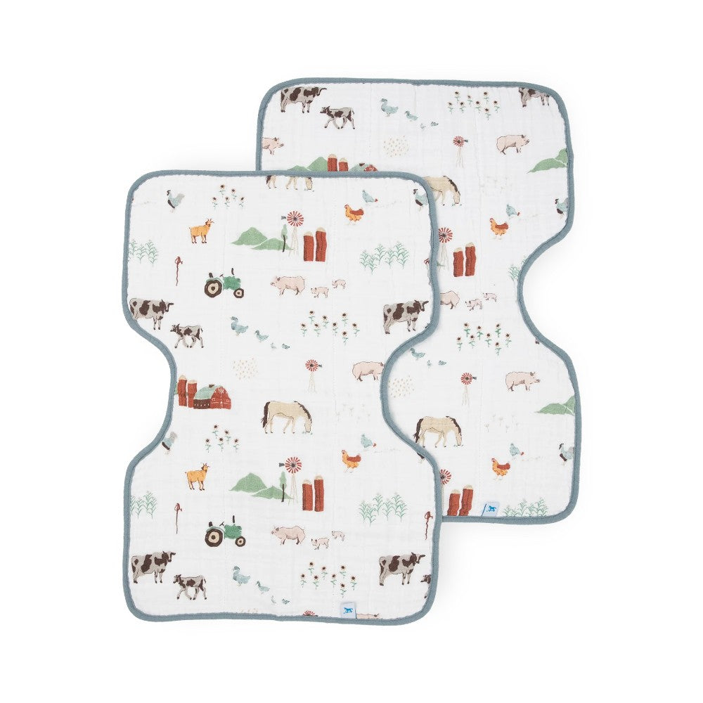 Little Unicorn Muslin Burp Cloth - 2 pack