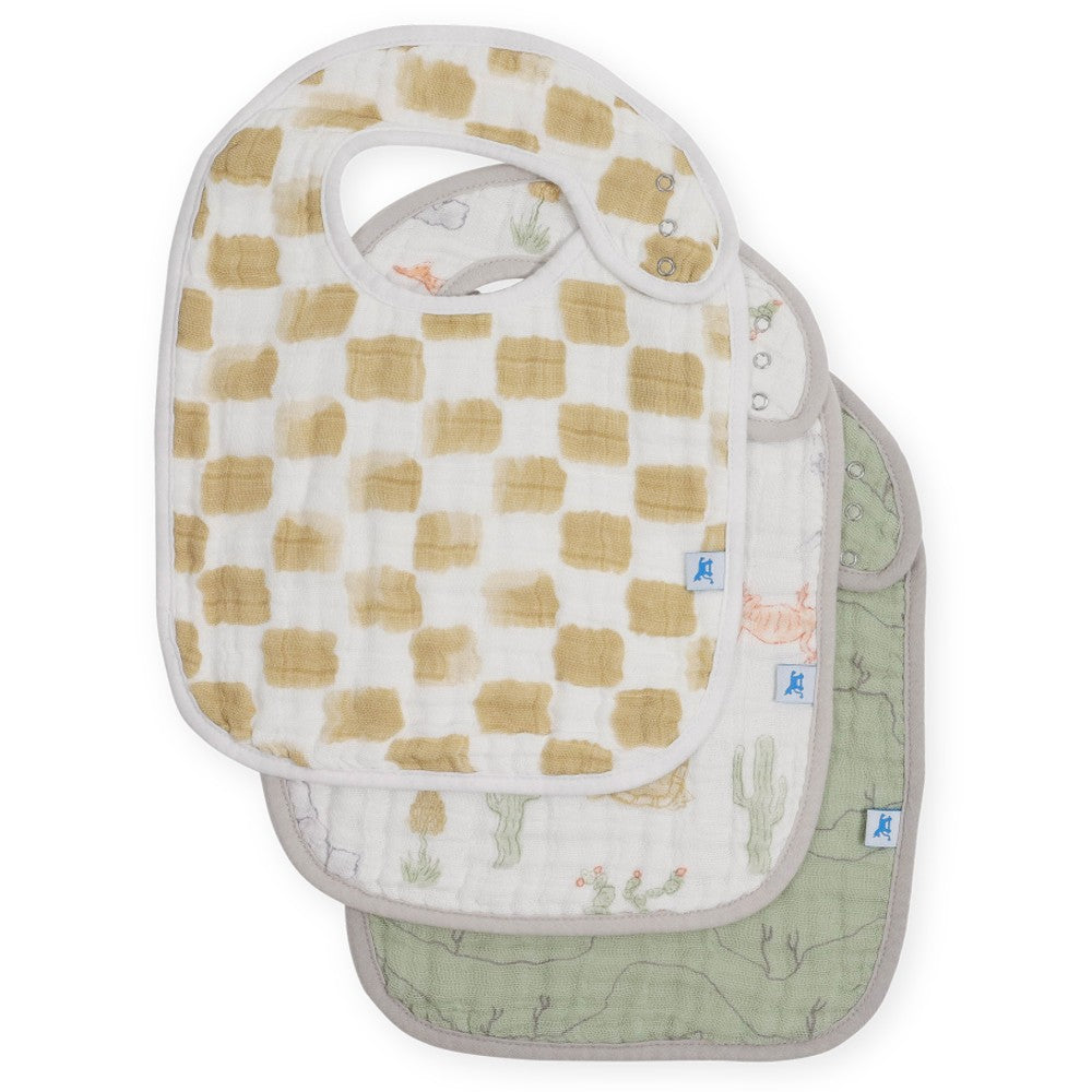 Little Unicorn Classic Muslin Bib - 3 pack