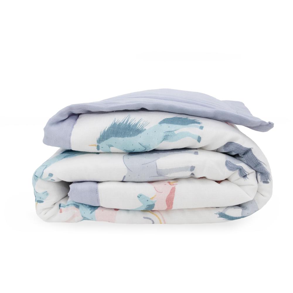 little unicorn toddler comforter