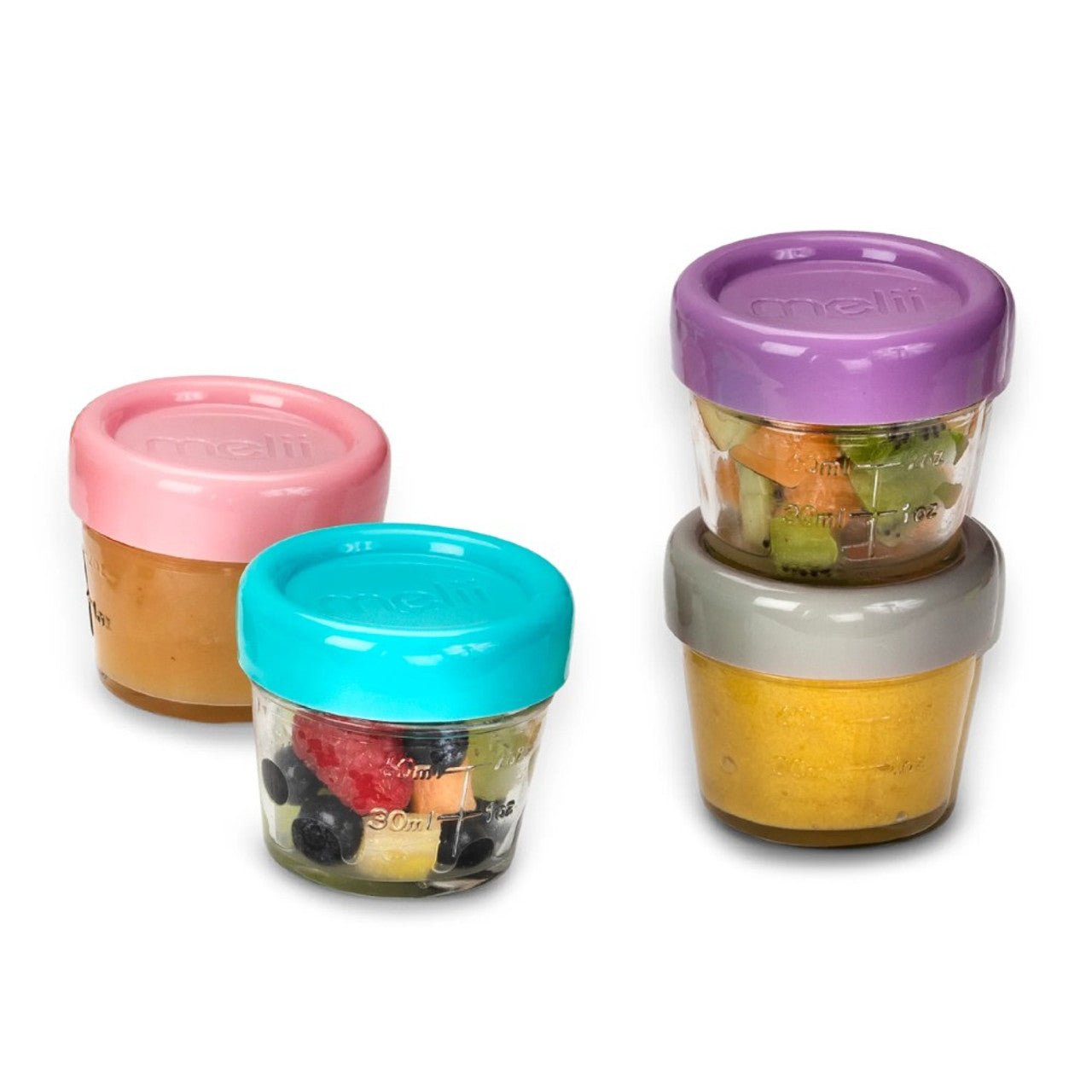 Melii Glass Food Container - 6 pack