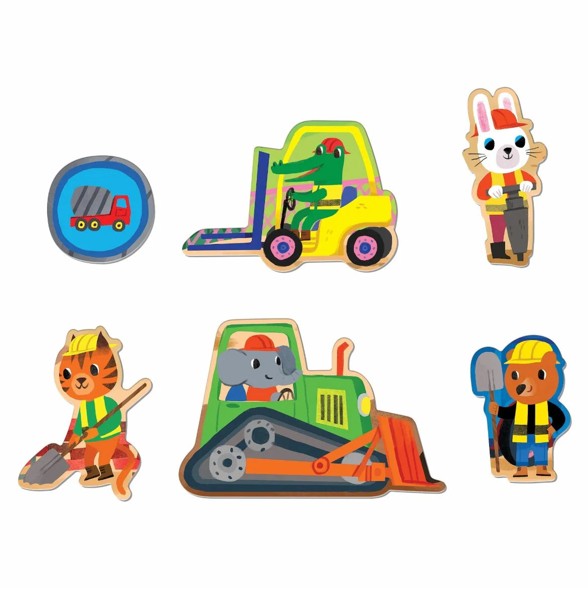 Mudpuppy Construction 25 piece Floor Puzzle