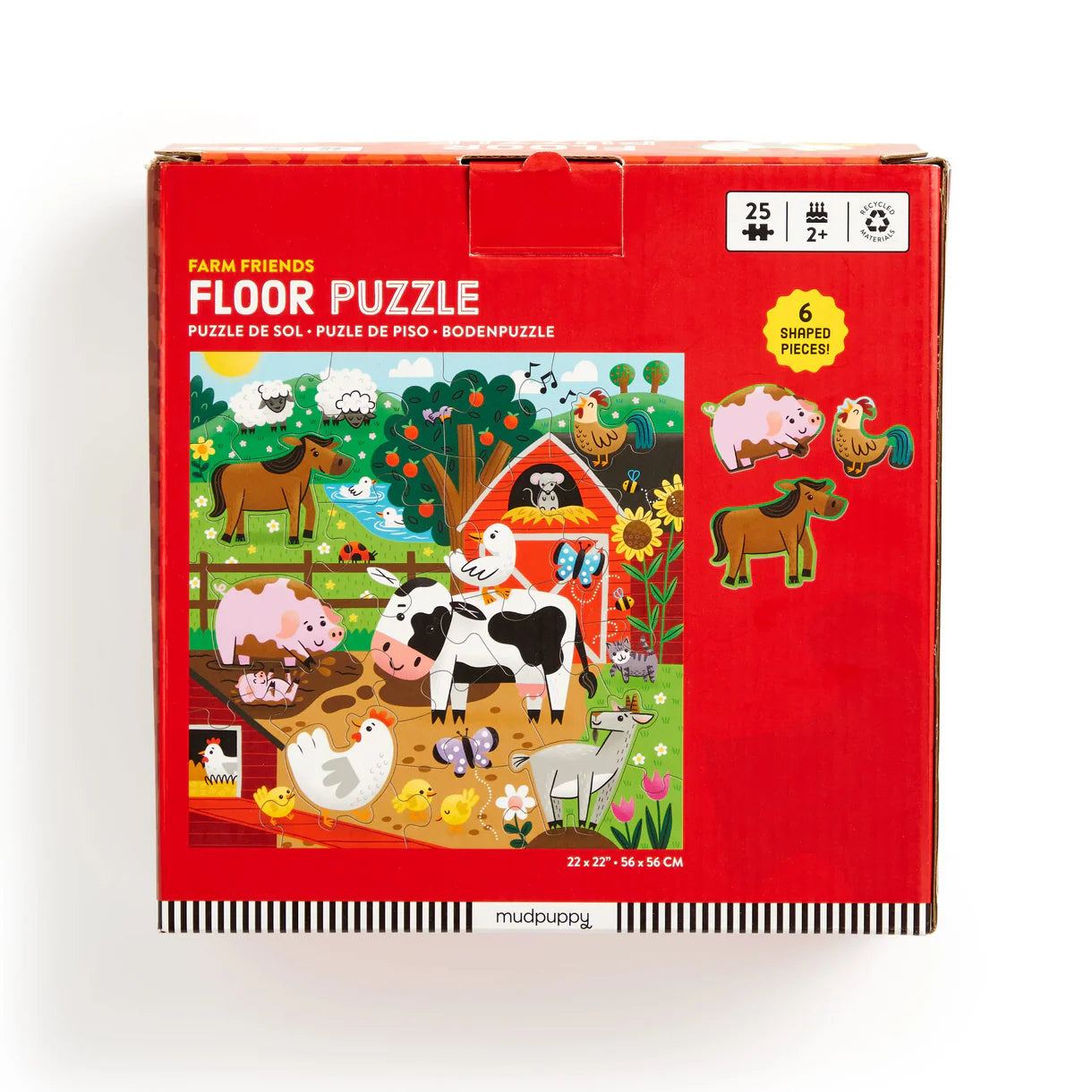 Mudpuppy Farm Friends 25 piece Floor Puzzle