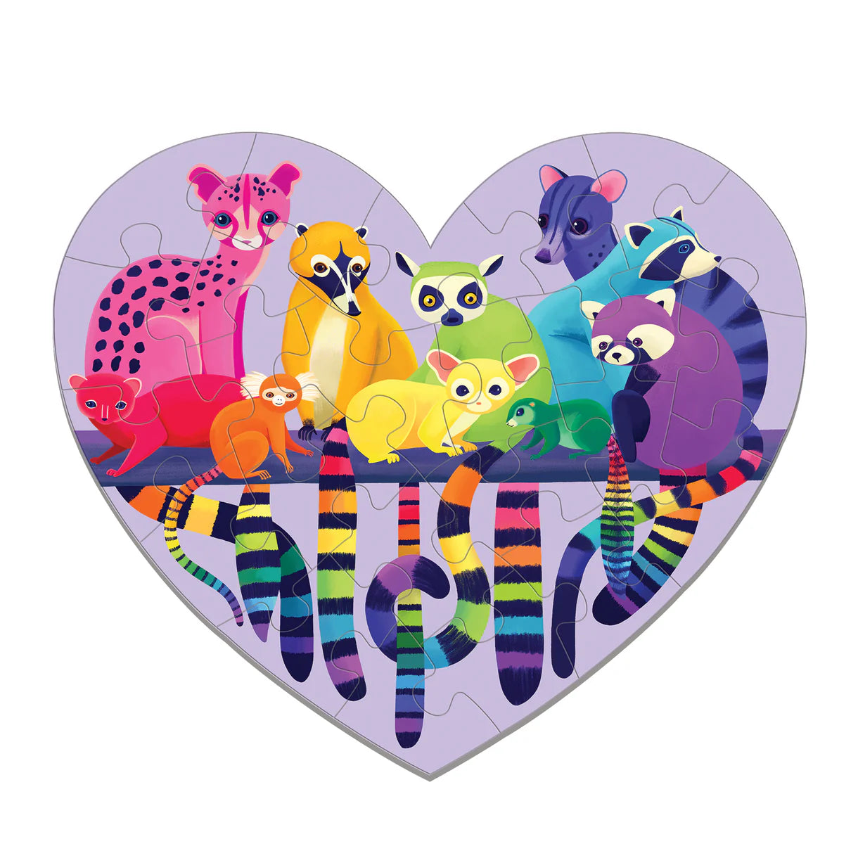 Mudpuppy Mini Shaped 24 piece Puzzle - Love in the Wild