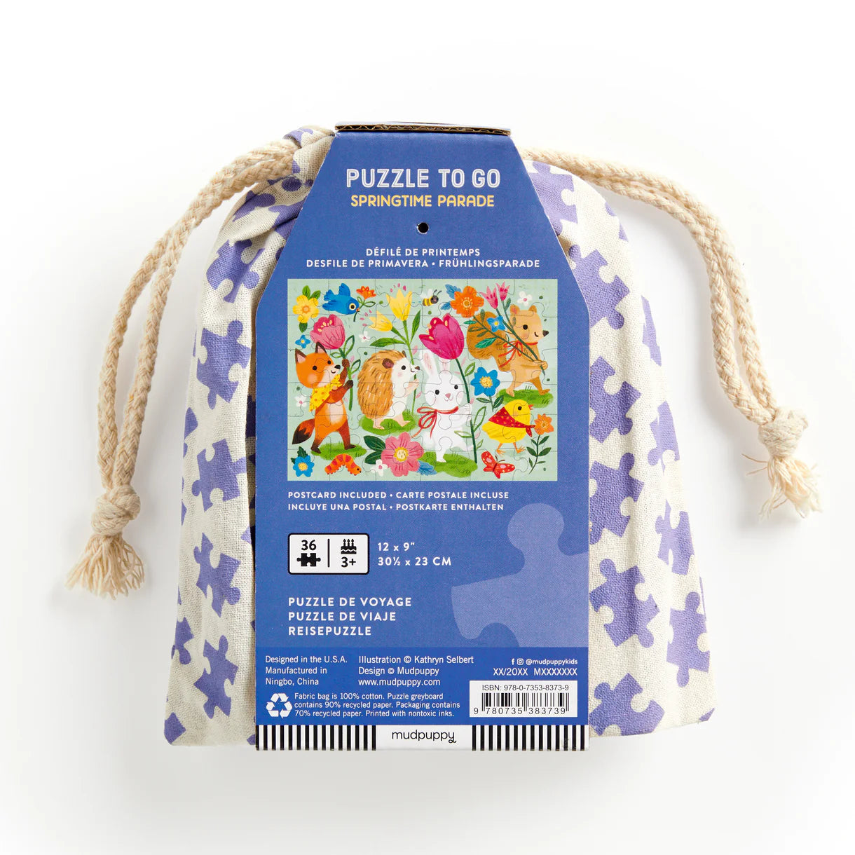 Mudpuppy Springtime Parade Puzzle To Go - 36 piece