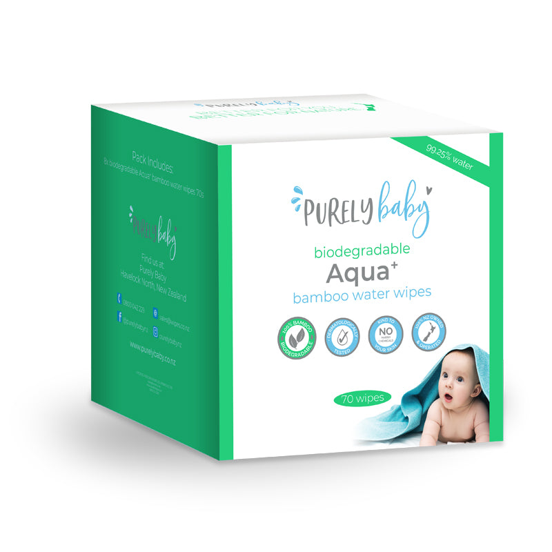 Purely Baby Aqua+ Biodegradable Water Wipes