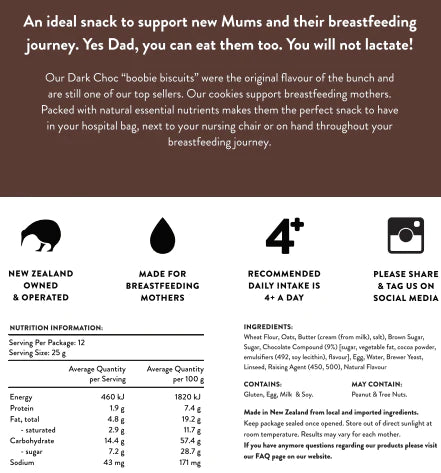 The Lactation Station Cookies - Dark Chocolate