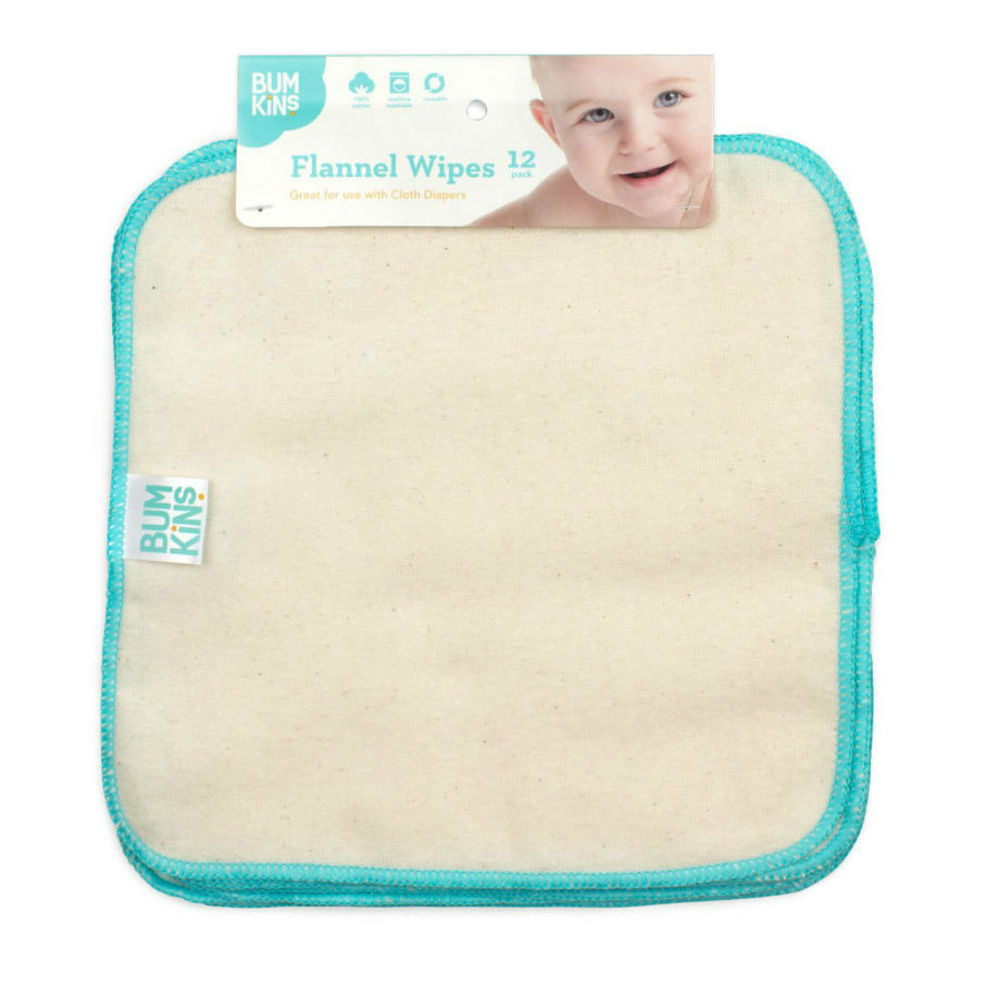 Bumkins Reusable Cloth Wipes - 12 pack