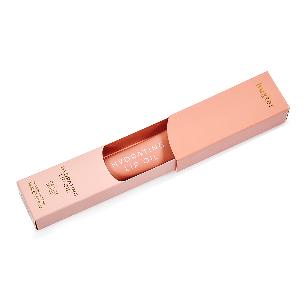 Huxter Hydrating Lip Oil 15ml - Peach Nude