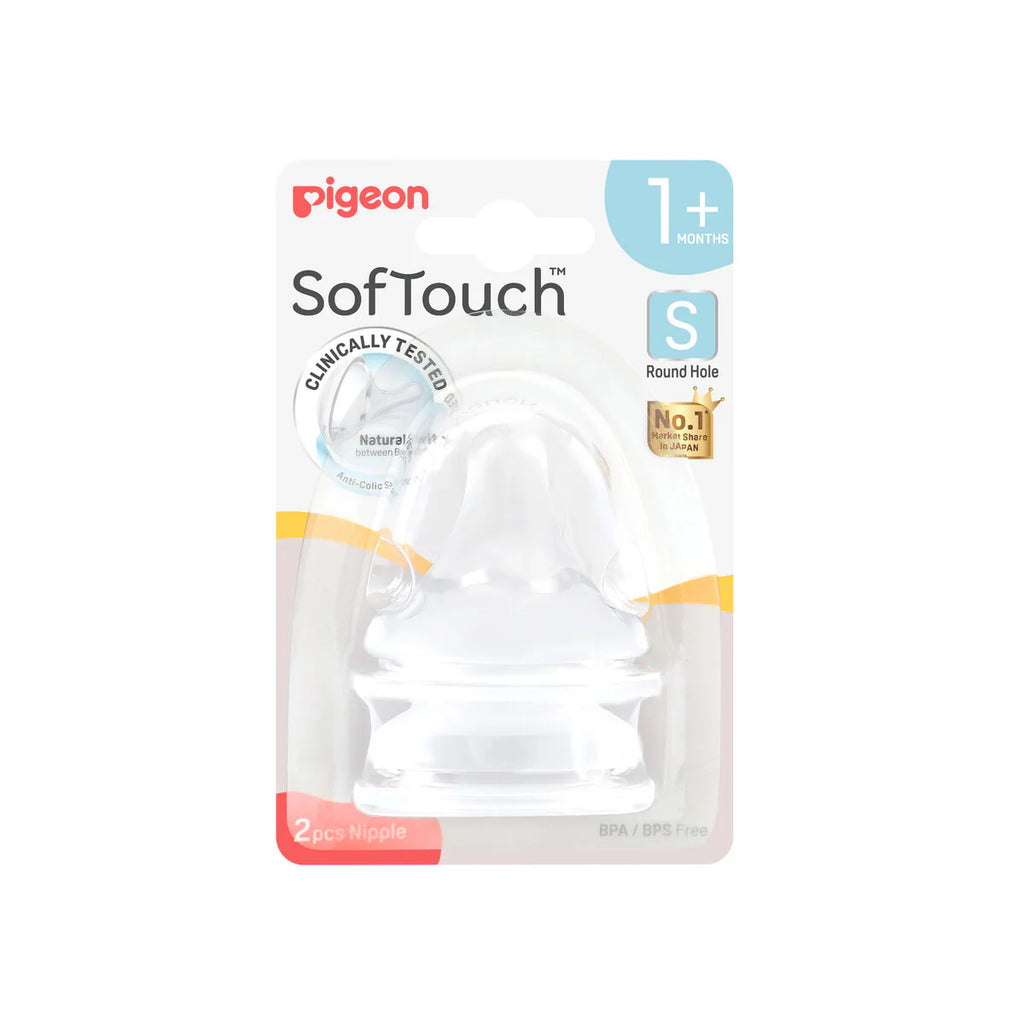 Pigeon SofTouch™ Wide Neck Bottle Teats - S