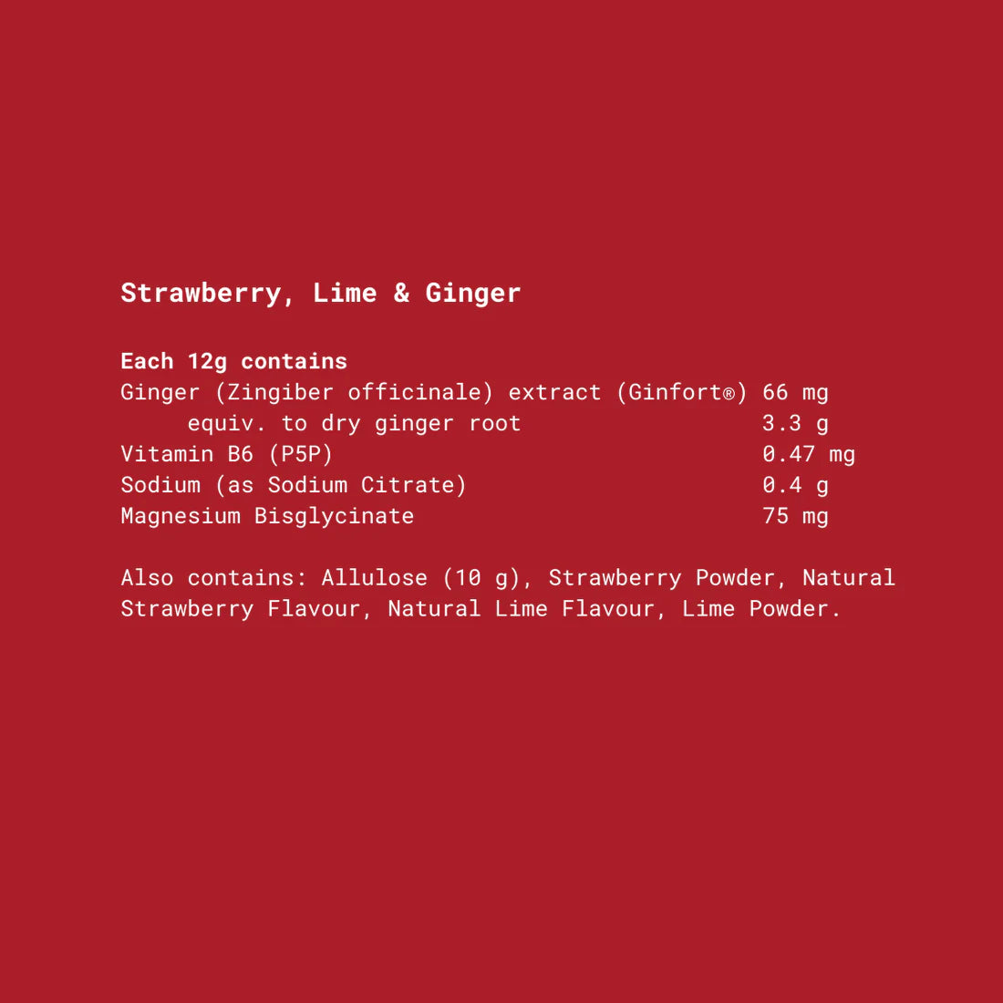 Aggie Cycle Relief - Strawberry, Lime & Ginger