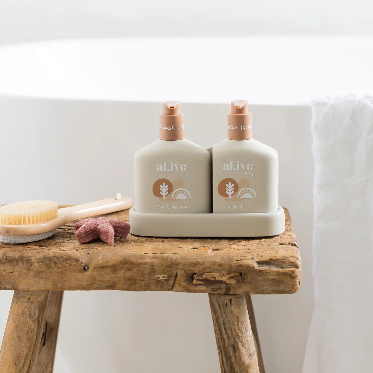 Al.ive Baby Hair & Body Duo - Oatmeal