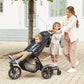 glider board attached to stroller