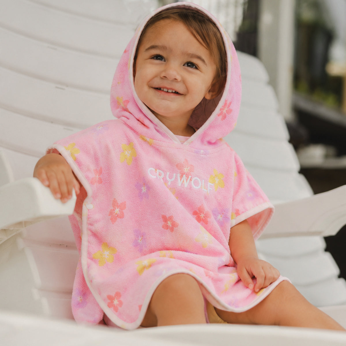 Crywolf Baby Hooded Towel - Hibiscus Bloom