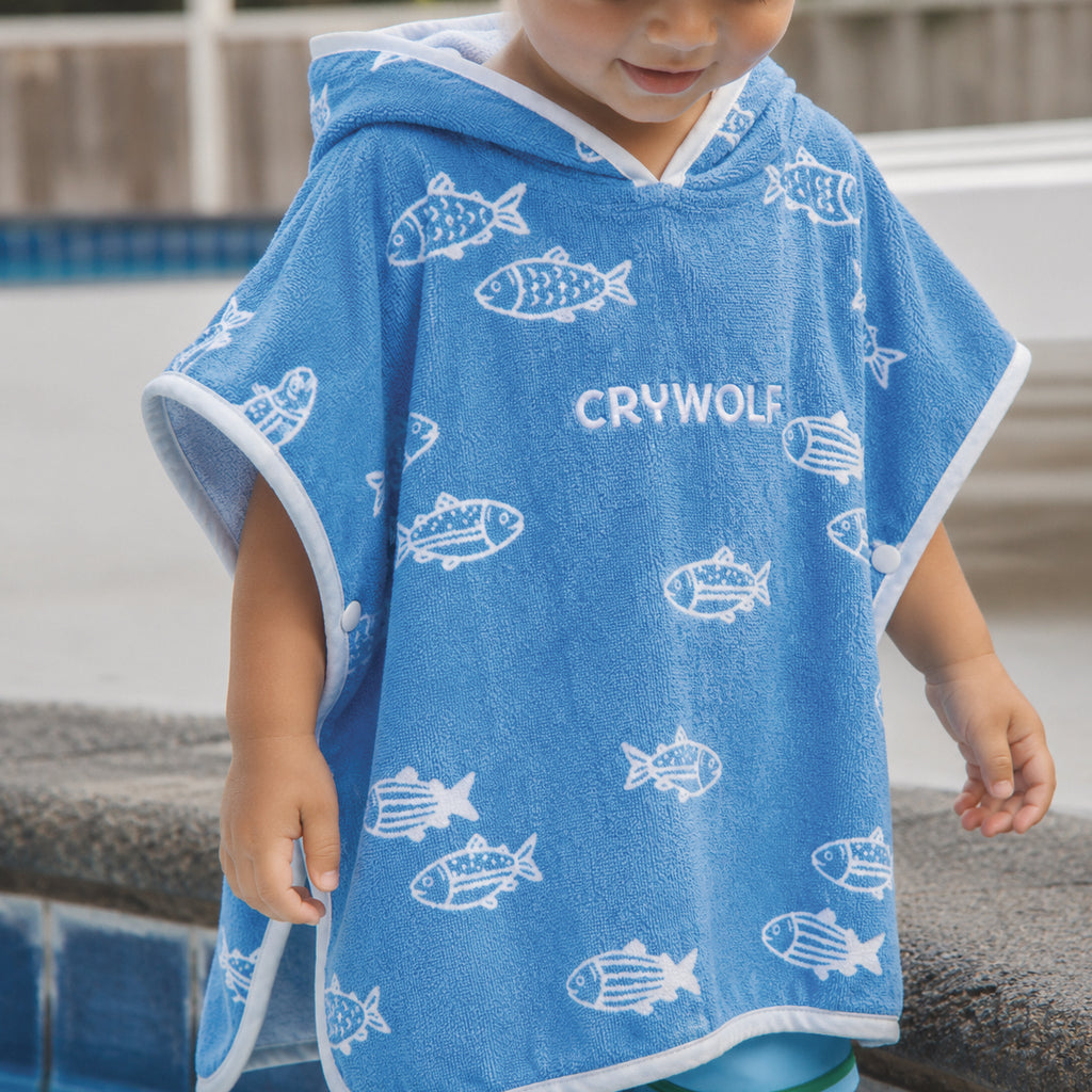 Crywolf Baby Hooded Towel - Fish School