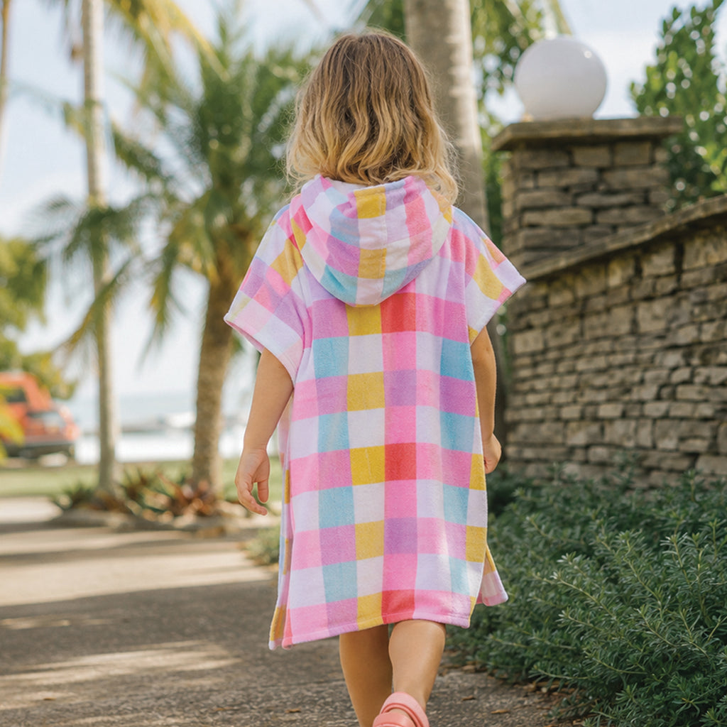 Crywolf Hooded Towel - Pop Gingham