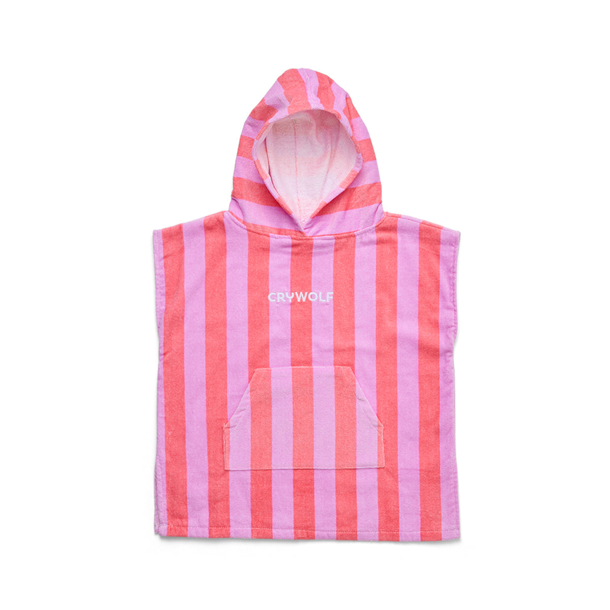 Crywolf Hooded Towel - Flamingo Stripe
