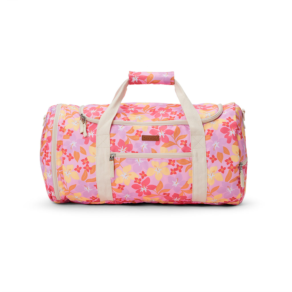 Crywolf Packable Duffel - Hibiscus Daze