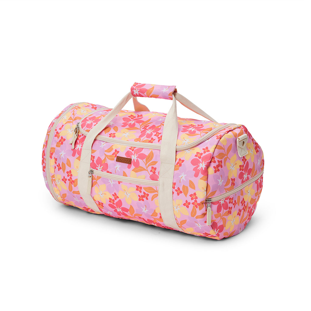 Crywolf Packable Duffel - Hibiscus Daze