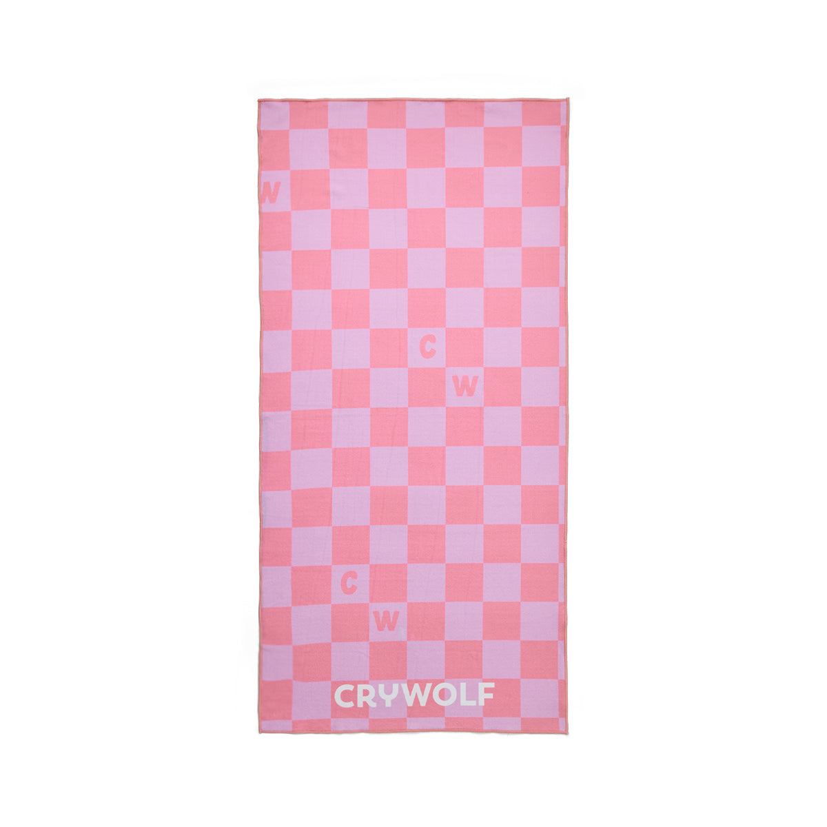 Crywolf Rapid Dry Towel - Flamingo Check