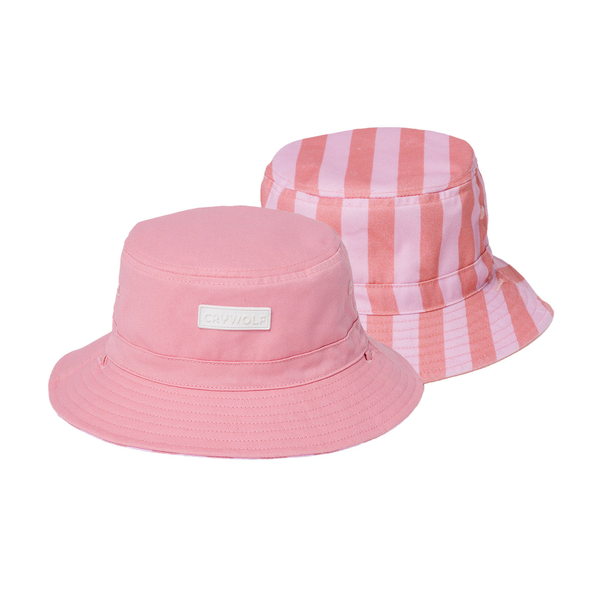 Crywolf Reversible Bucket Hat - Flamingo Stripe