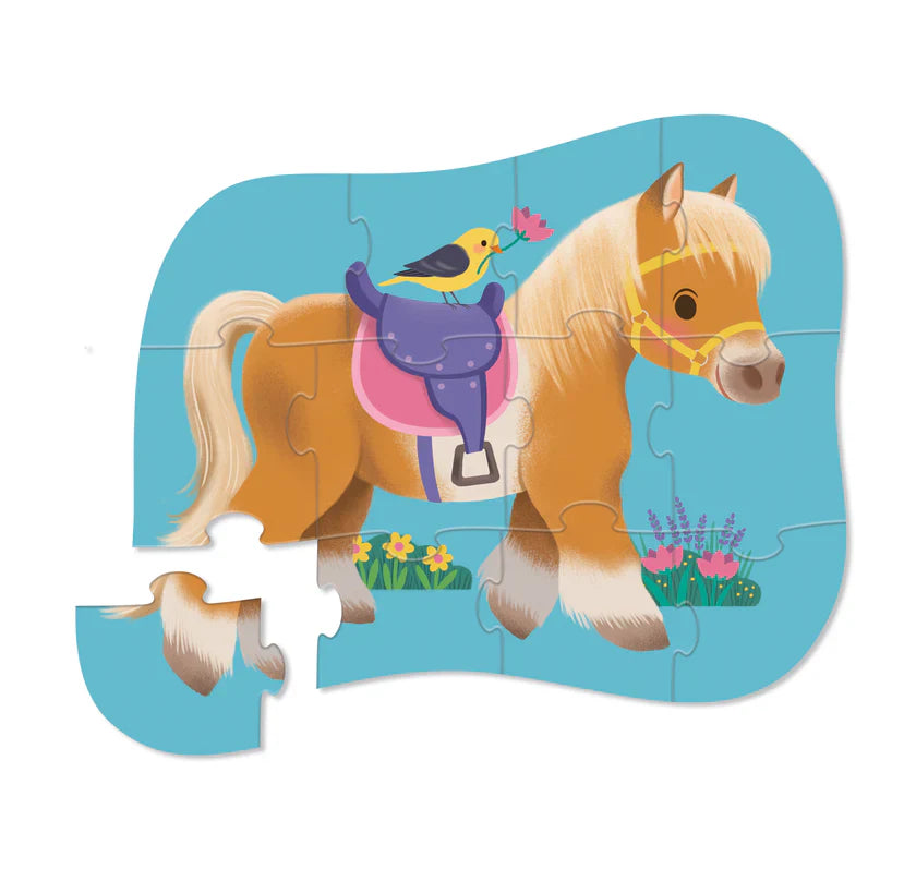 Crocodile Creek Mini Puzzle 12pcs - Pony