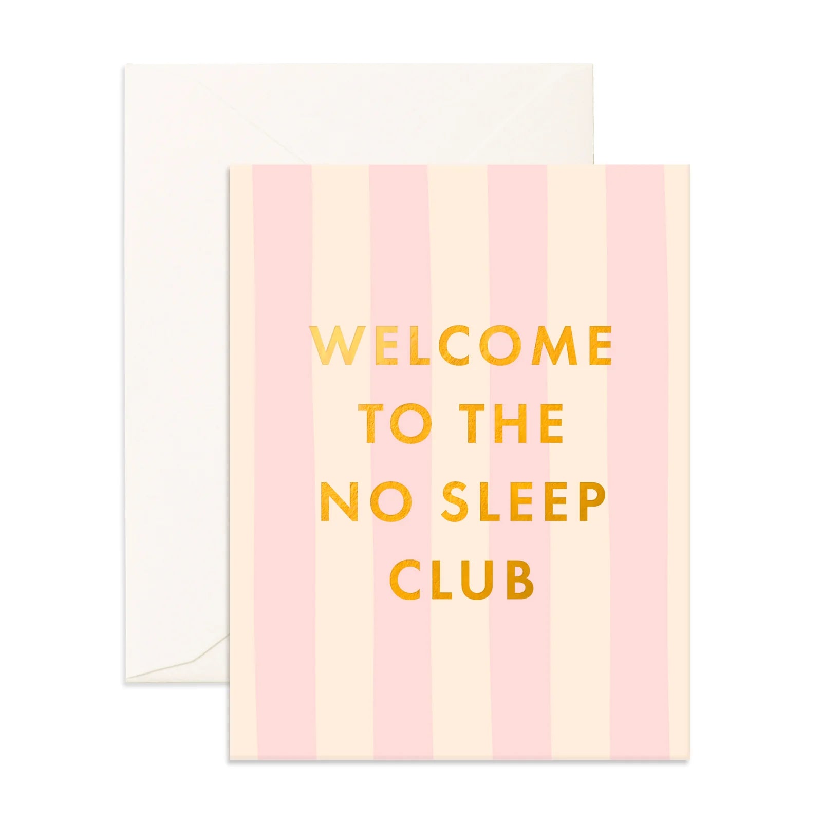 Fox & Fallow Greeting Card - Welcome To The No Sleep Club