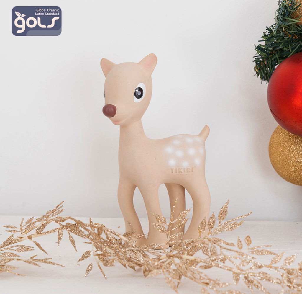 Tikiri Collection Ralphie the Reindeer Bath Toy & Rattle