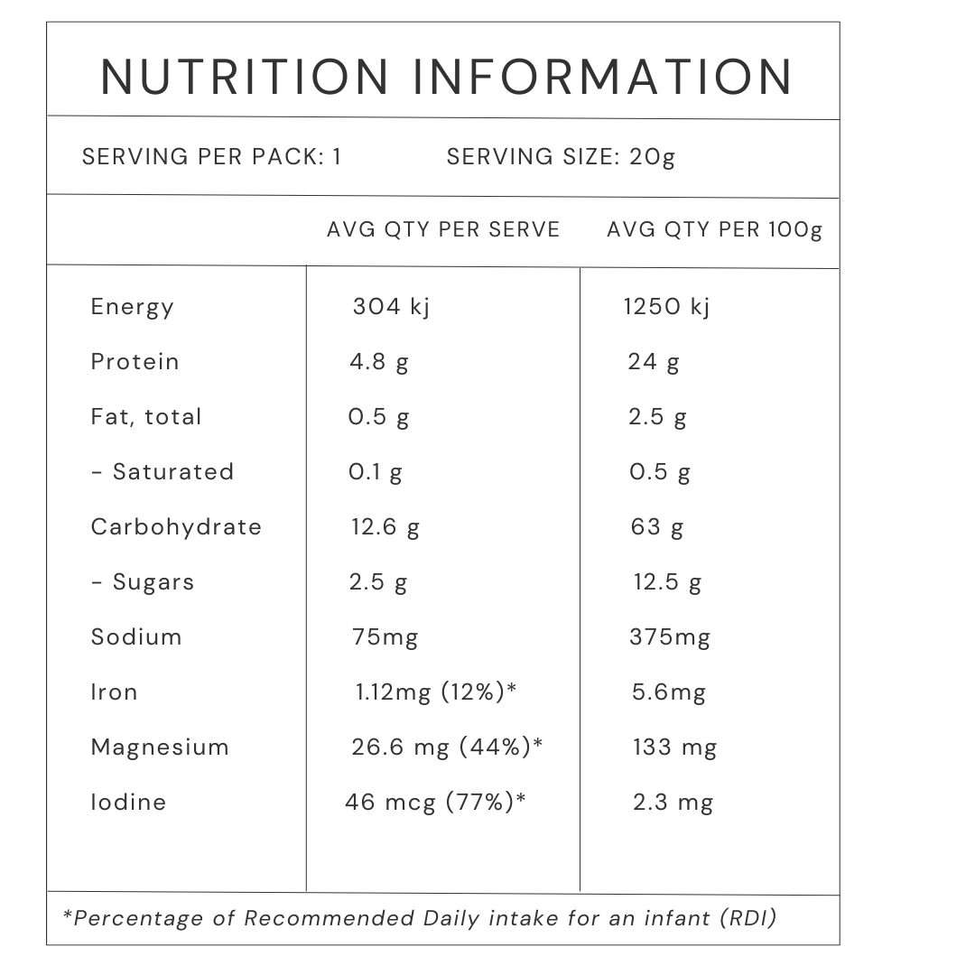 Odi Baby Puree Powder - Growing Greens