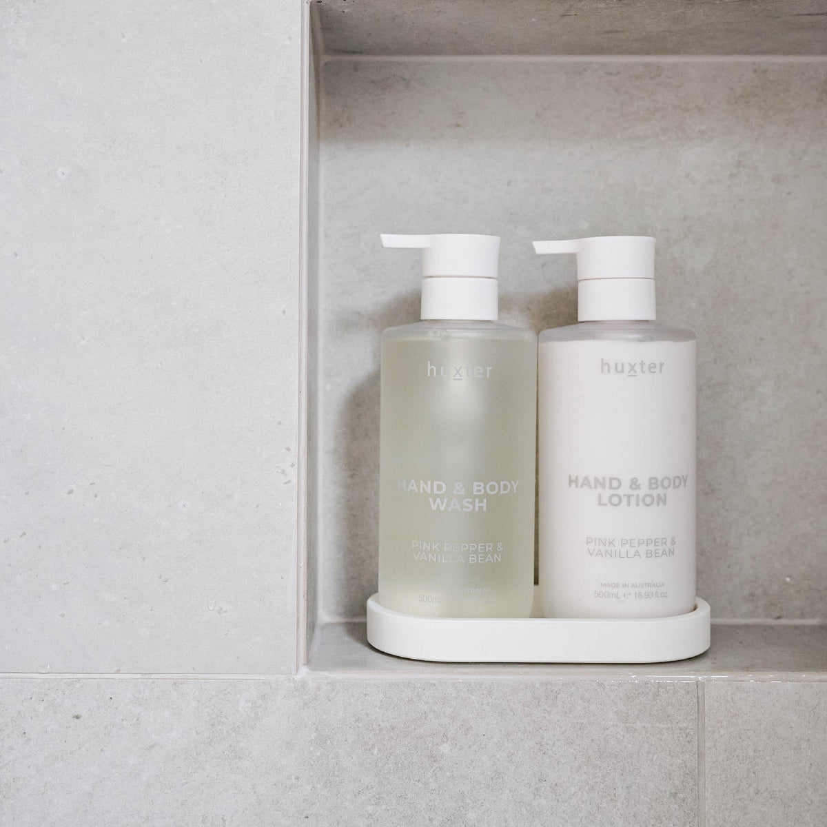Huxter Limited Edition Wash & Lotion Gift Set - Pink Pepper & Vanilla Bean