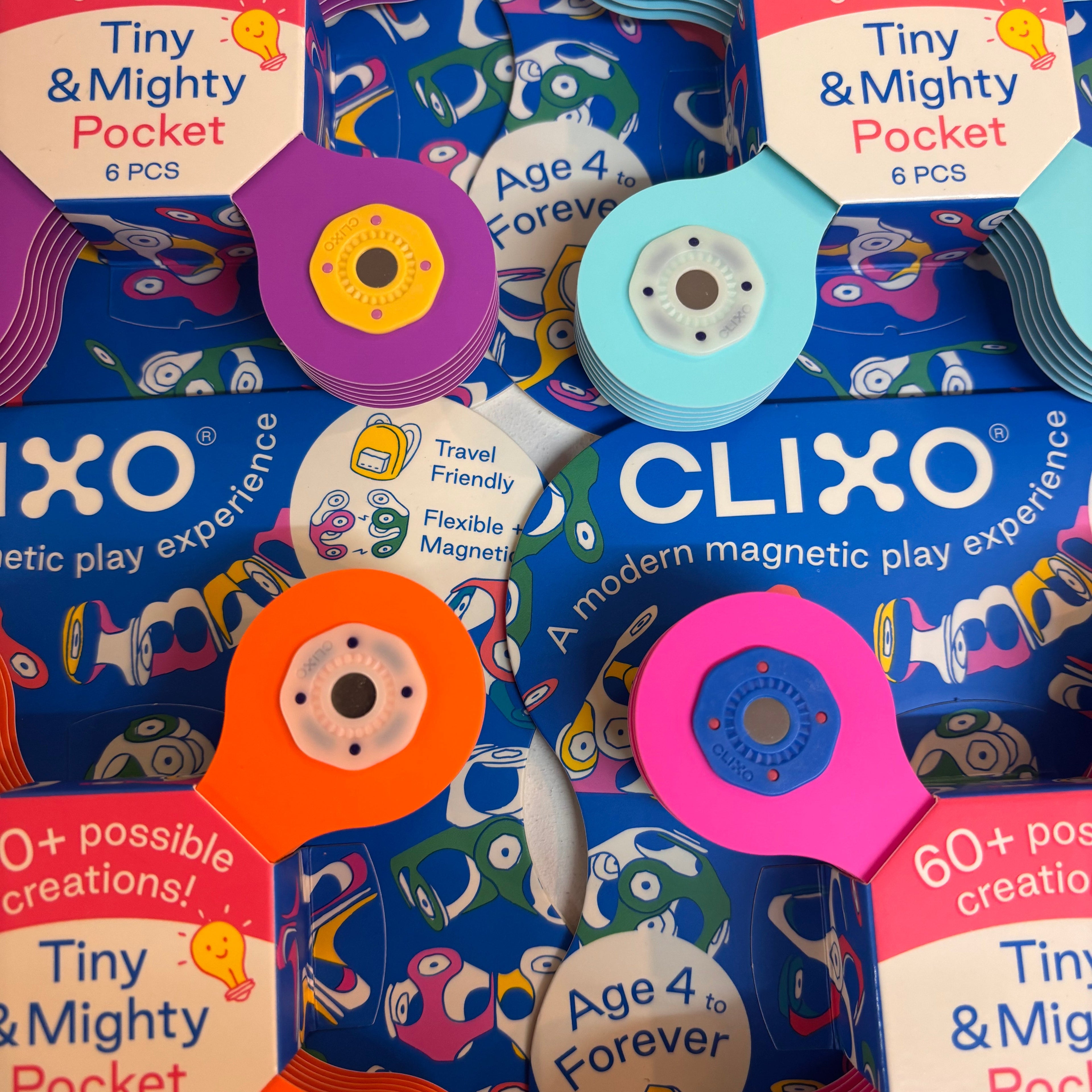 Clixo Pocket Tiny & Might 6pcs Pack