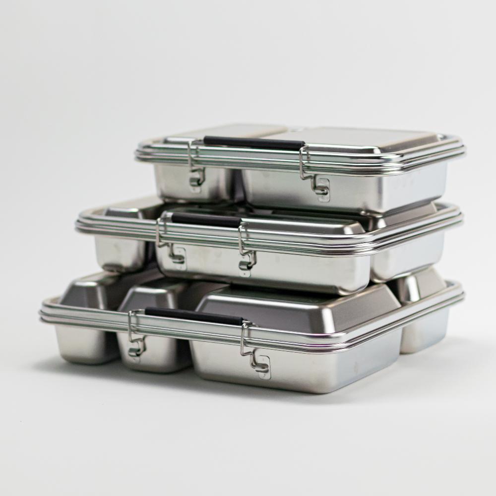 Nestling Stainless Steel Jumbo Bento Lunchbox