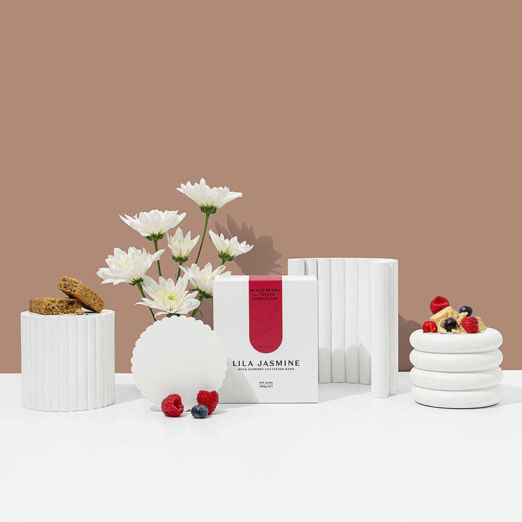 Lila Jasmine Lactation Bars - Berry & White Choc