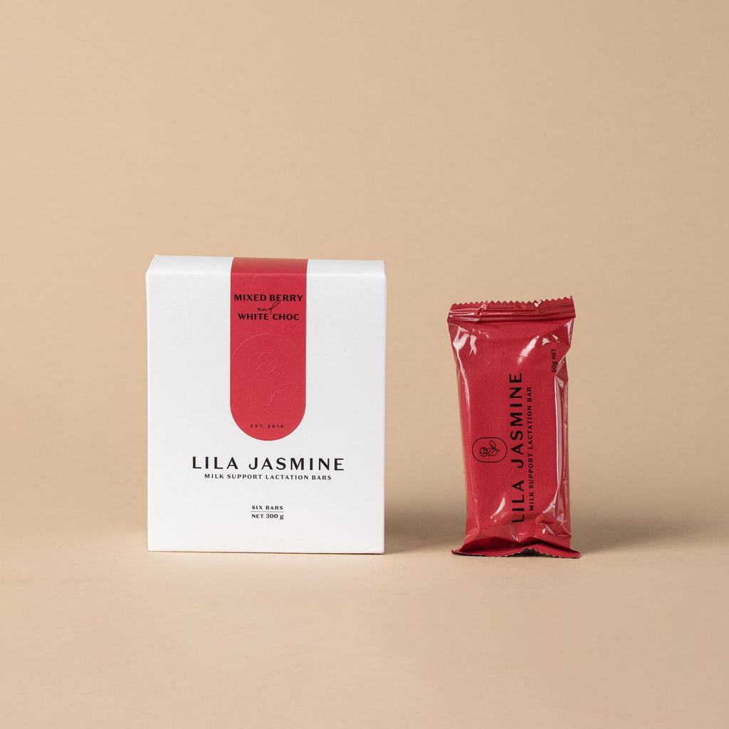 Lila Jasmine Lactation Bars - Berry & White Choc