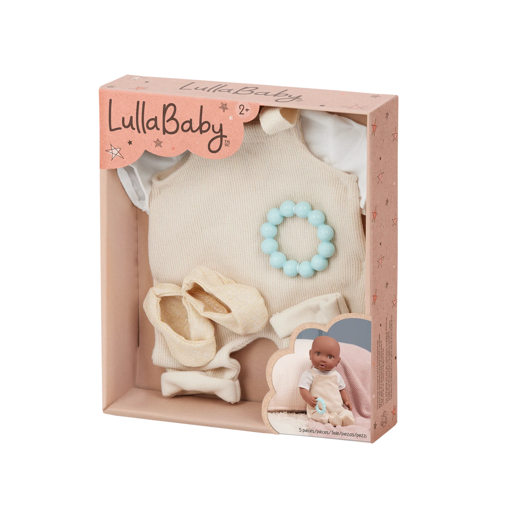 LullaBaby 14" Doll - T-shirt & Jumper Clothing Set