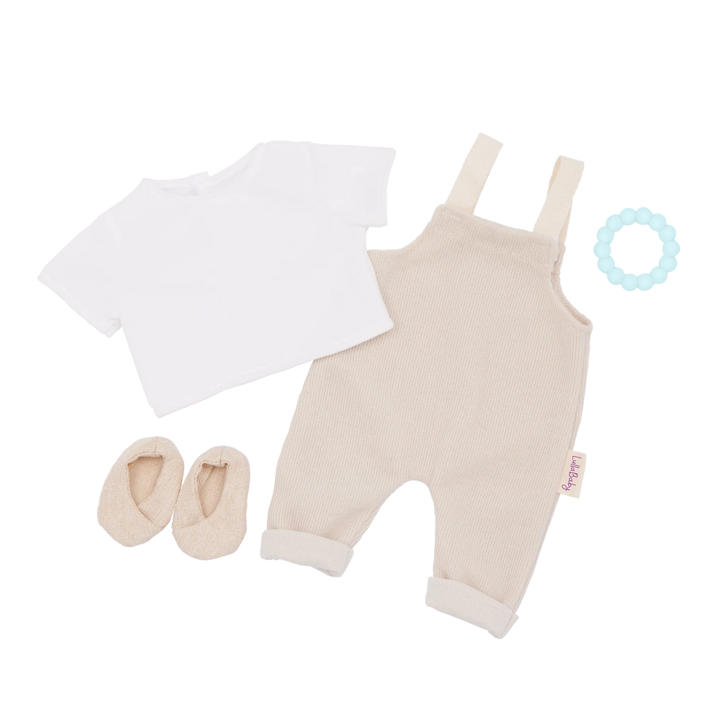 LullaBaby 14" Doll - T-shirt & Jumper Clothing Set