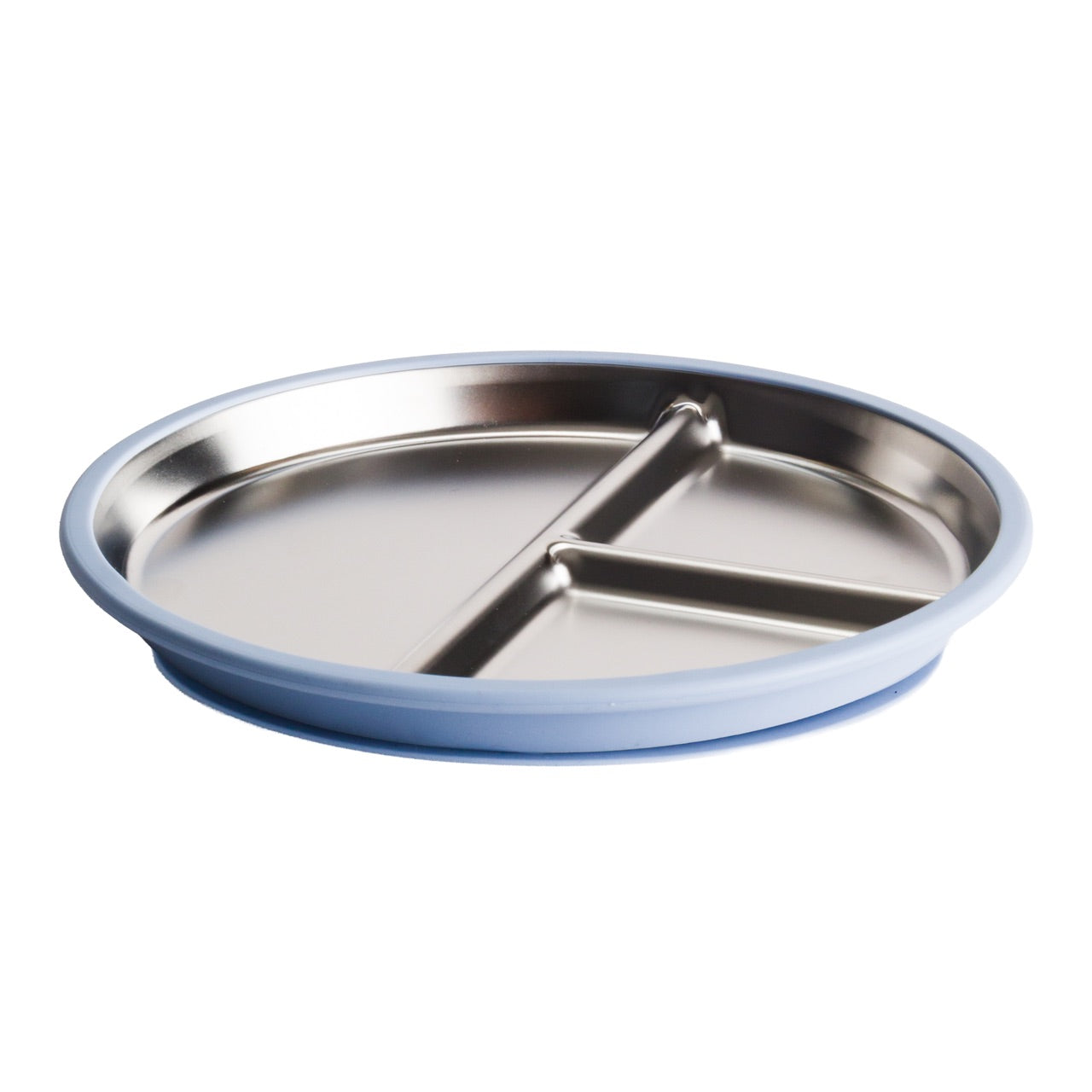Nestling Stainless Divided Plate - 23cm