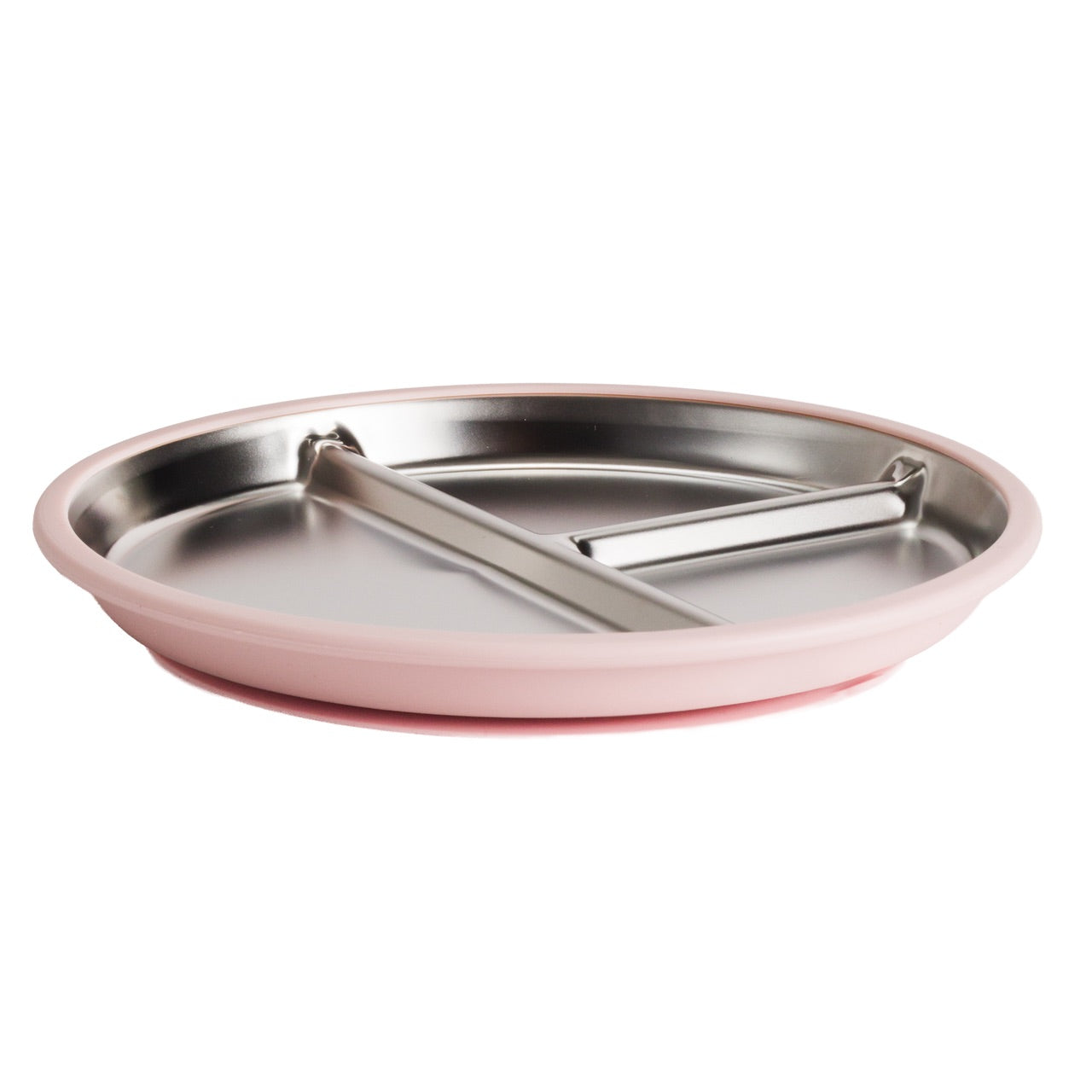 Nestling Stainless Divided Plate - 23cm