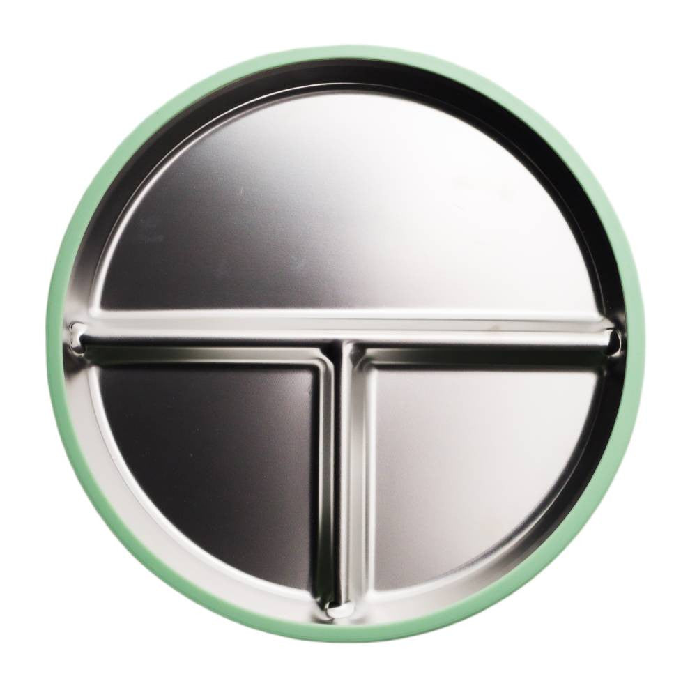 Nestling Stainless Divided Plate - 23cm