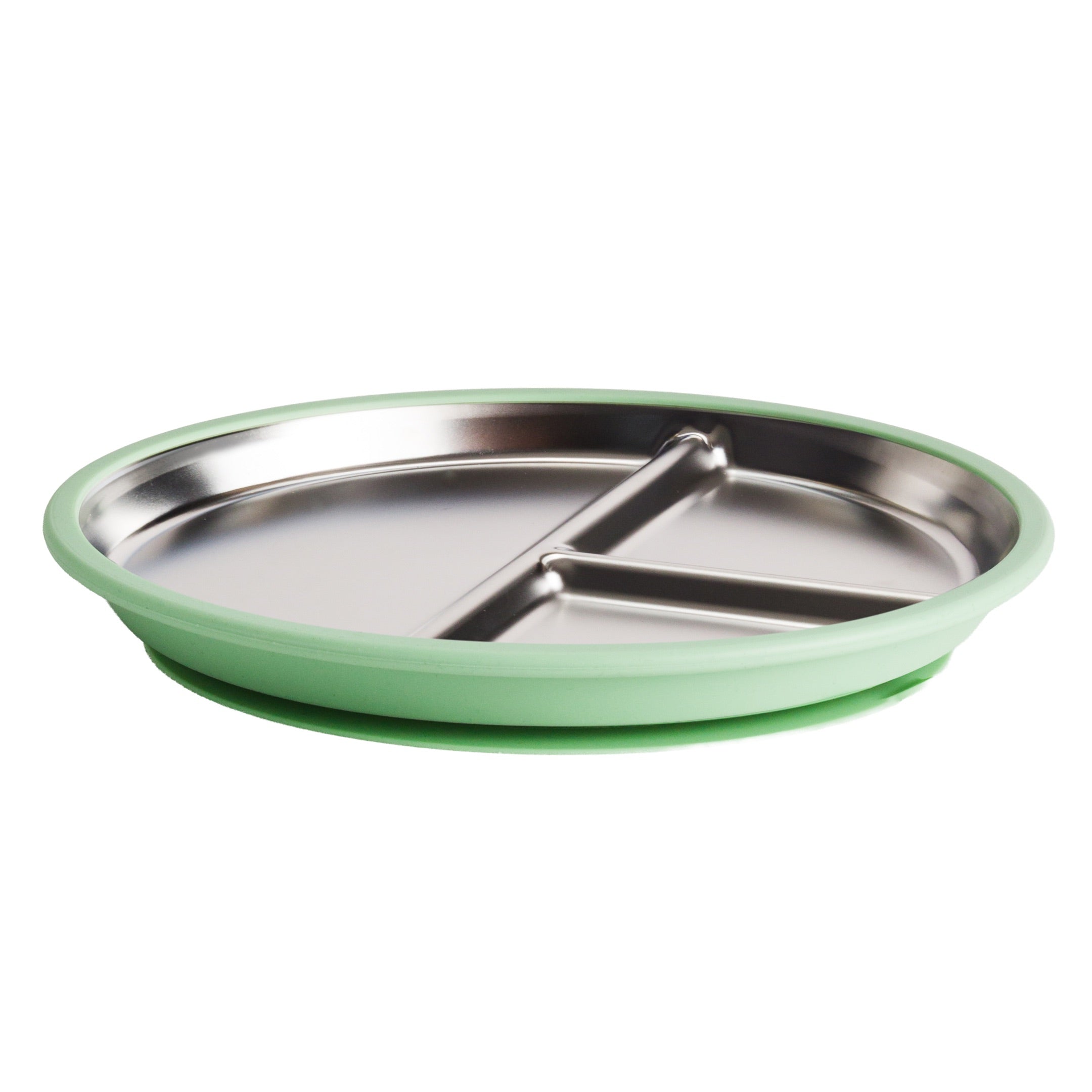 Nestling Stainless Divided Plate - 23cm