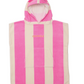 Crywolf Hooded Towel - Candy Stripe